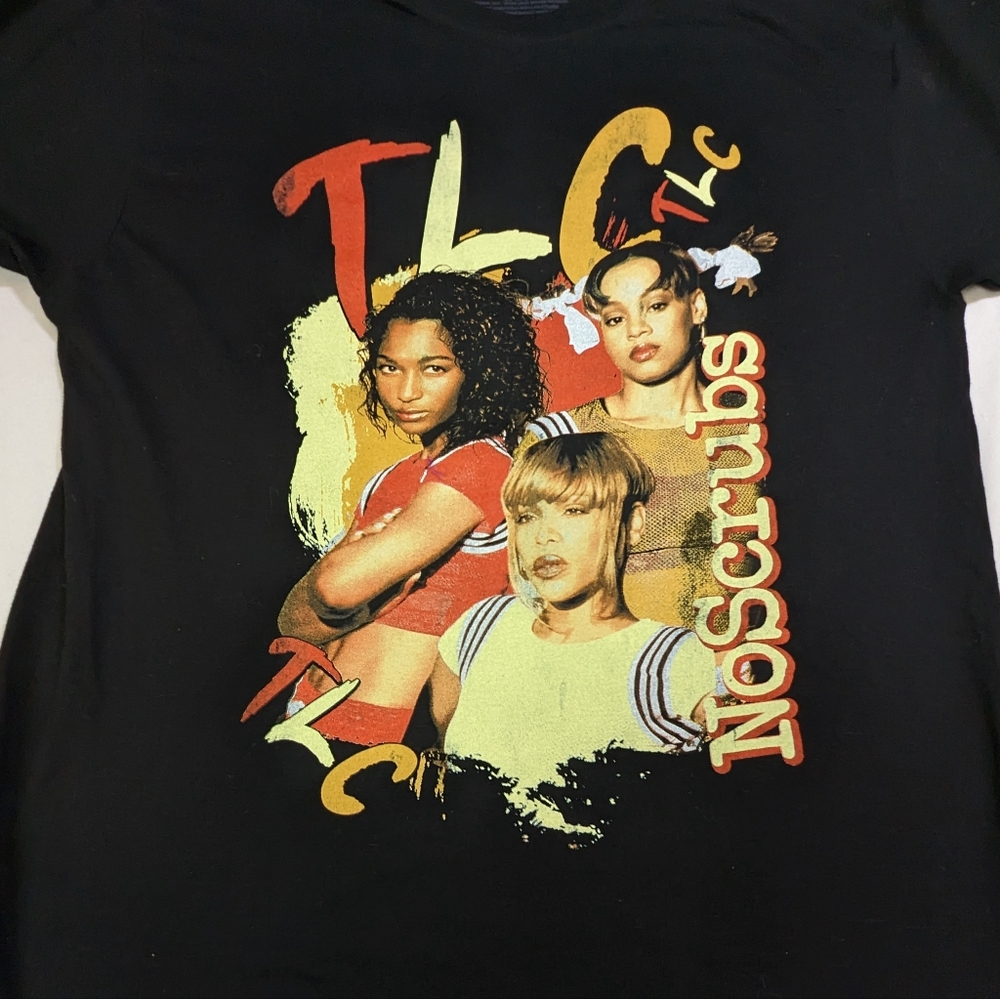 TLC No Scrubs Tee Size Large. BOLD GRAPHICS.